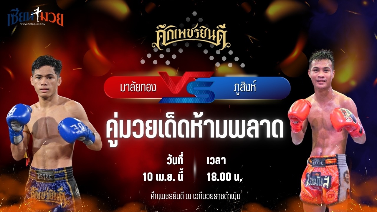วิเคราะห์มวย ศึกเพชรยินดี มาลัยทอง นุ้ยสี่มุมเมือง พบ ภูสิงห์ อ.ขำอินทร์