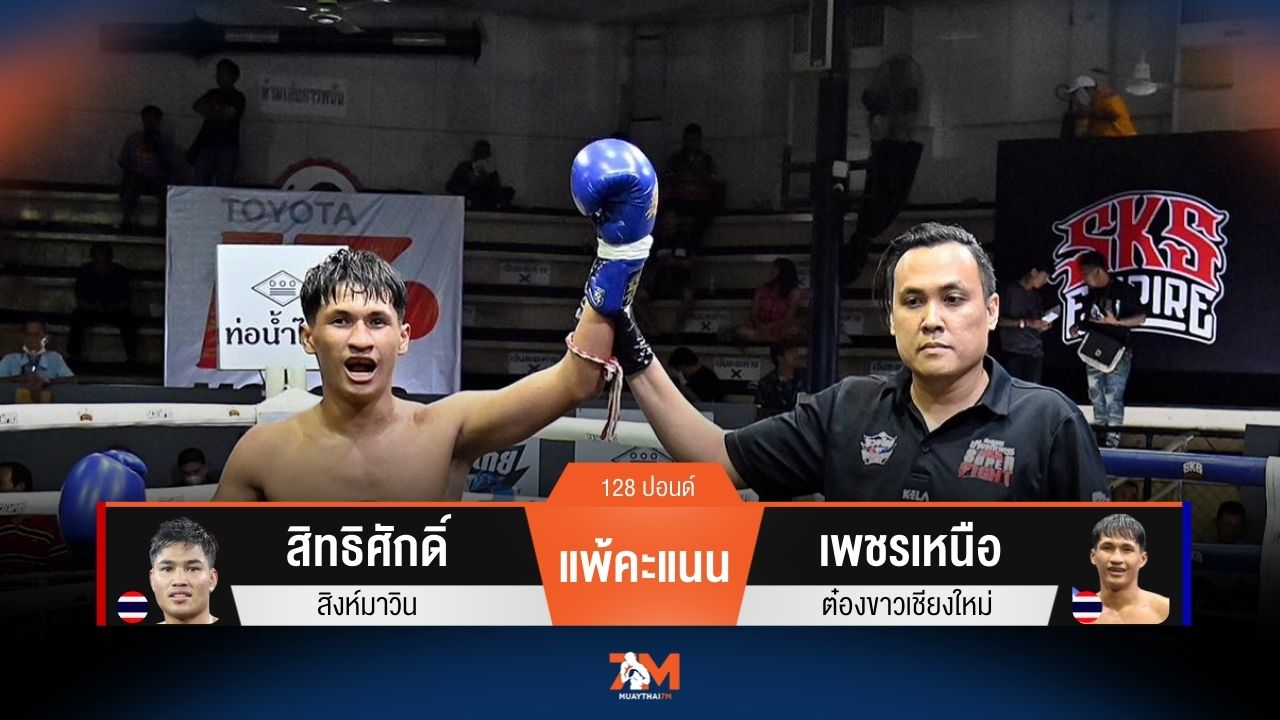 ผลมวยวันนี้ สิทธิศักดิ์ แพ้คะแนน เพชรเหนือ ไปอย่างน่าเสียดาย