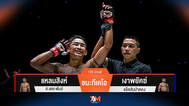 ผลมวยวันนี้ แหลมสิงห์ ส.เดชะพันธ์ ชนะทีเคโอ เงาพยัคฆ์ แอ๊ดสันป่าตอง