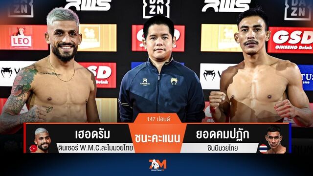 ผลมวยวันนี้ เฮอดรัม ชนะคะแนน ยอดคมปฏัก ไปอย่างเหนือชั้น