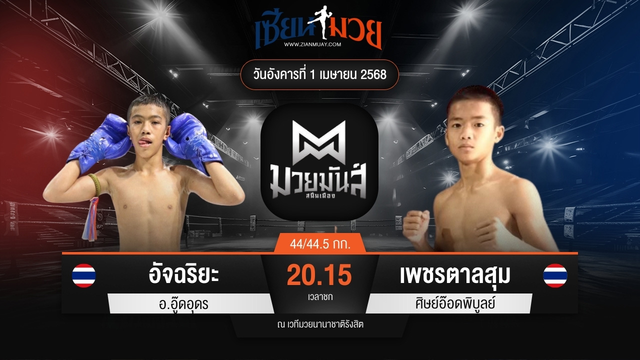 ไฮไลท์มวยศึกมวยมันส์สนั่นเมือง ระหว่าง อัจฉริยะ อ.อู๊ดอุดร พบ เพชรตาลสุม ศิษย์อ๊อดพิบูลย์