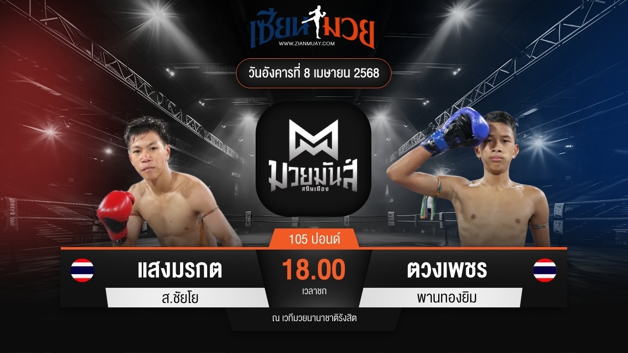 ไฮไลท์มวยศึกมวยมันส์สนั่นเมือง ระหว่าง แสงมรกต ส.ชัยโย พบ ตวงเพชร พานทองยิม