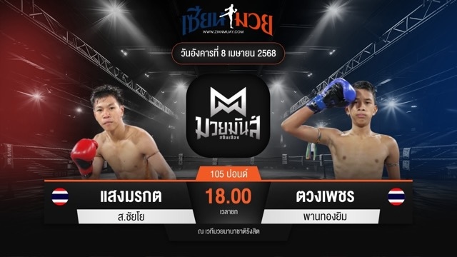 ไฮไลท์มวยศึกมวยมันส์สนั่นเมือง ระหว่าง แสงมรกต ส.ชัยโย พบ ตวงเพชร พานทองยิม